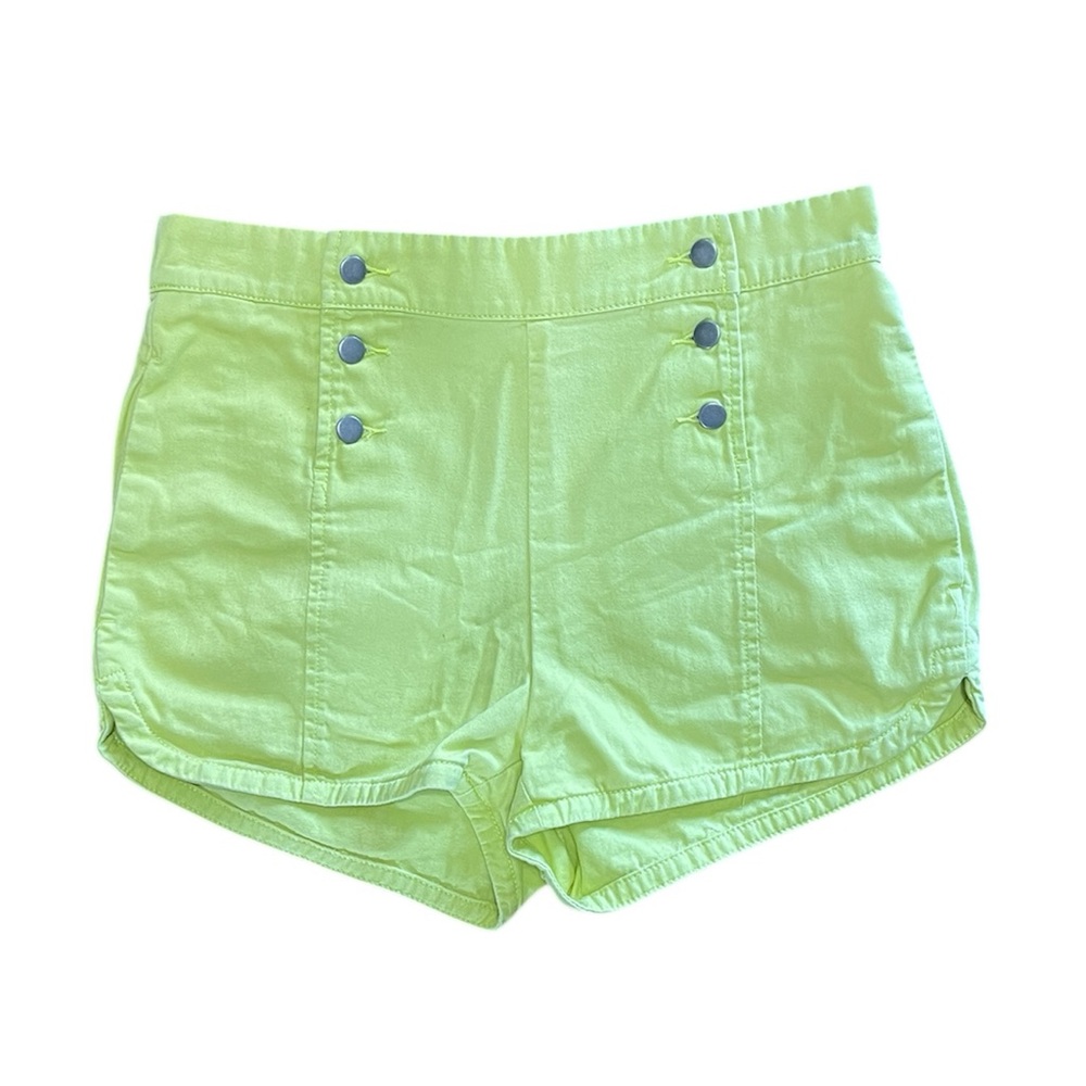 BDG High Waist Lime Green Shorts